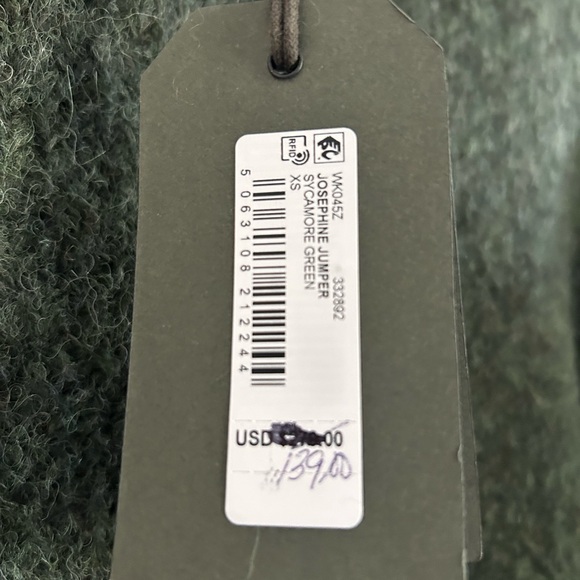 All saints cropped green sweater - xs - Picture 3 of 6